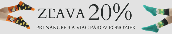 Zľava 20% na ponožky